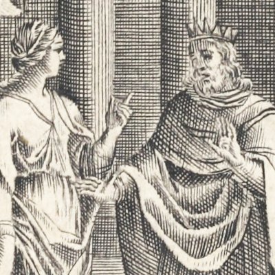 Tullie cherche à éloigner Tarquin de Clélie (Clélie 3, 1656) - Chauveau