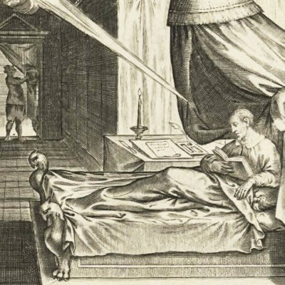Enflammé par ses lectures, Ignace se convertit (Vita I. Loiolæ, 1622)