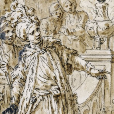 Esther (Dessins pour le théâtre de Racine, 1768) - Gravelot