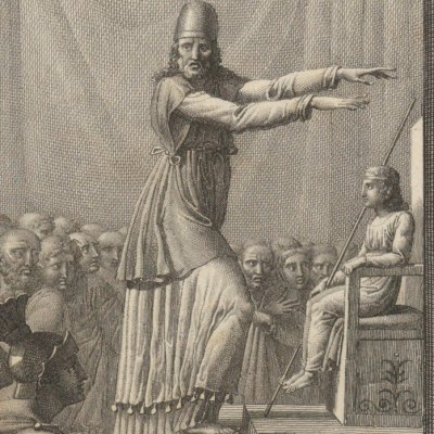 Athalie, acte V (Œuvres de Racine, 1801) - Girardet d’après Chaudet