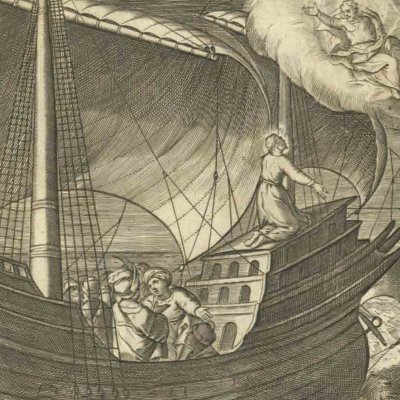 Vision du Christ sur le chemin de Jerusalem (Vita I. Loiolæ, 1622)