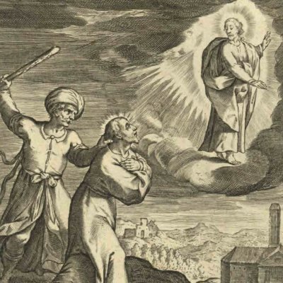 Ignace attaqué par un gardien arménien (Vita I. Loiolæ, 1622)