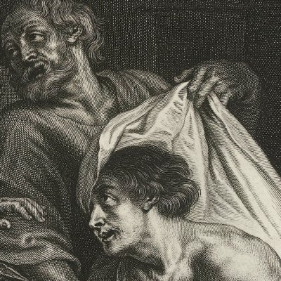 La résurrection de Lazare - Bolswert d’après Rubens