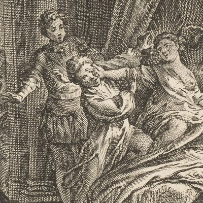 Jeanne frappe Hermaphrodix (Voltaire, La Pucelle d’Orléans, ch. 4, 1762)