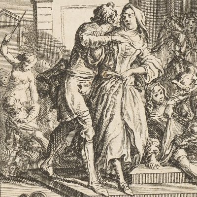 Jeanne pourfend les Anglais, qui violaient tout un couvent (Voltaire, La Pucelle d’Orléans, ch. 11, 1762)