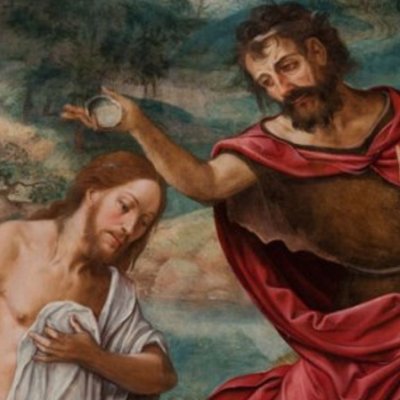 Baptême du Christ (Triptyque de l'Histoire de saint Jean Baptiste)