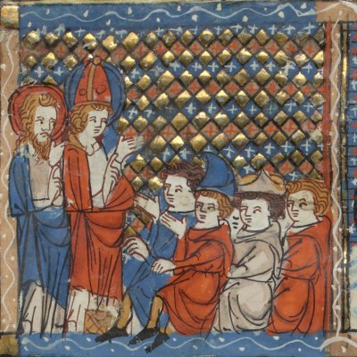 Saint Vincent prêchant & martyrisé (Ms Fr 185, fol. 101v) - Jeanne de Montbaston