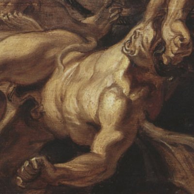 Saint Michel terrassant les anges rebelles (version de Bruxelles) - Rubens