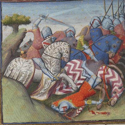Massacre des gens de Brandus (Lancelot du lac, Ms Fr118) - M. des cleres femmes