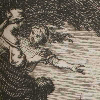 Un chevalier au secours de Thersandre (L’Astrée, 1733, II, 6) - Guélard