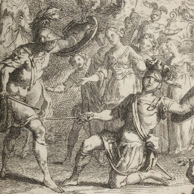 Combat de Damon et d’Argantée (L’Astrée, 1733, III, 6) - Guélard