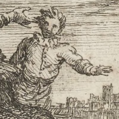 Silviane travestie et en fuite (L'Astrée, 1733, III, 12) - Guélard