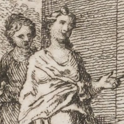 Léonide et Sylvie au temple de Climante (L’Astrée, 1733, IV, 1) - Guélard