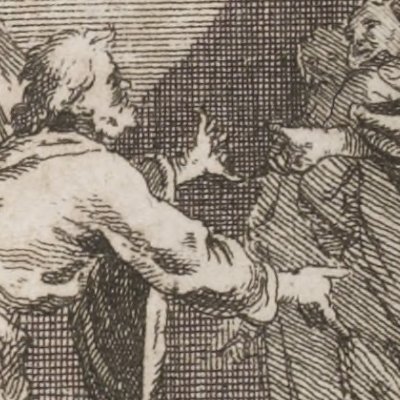 Vérance se présente devant Policandre (L’Astrée, 1733, IV, 10) - Guélard