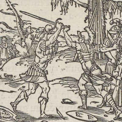 Ferragus l’emporte sur Argail (Roland l’amoureux, ch2, 1549) 