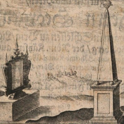 Frontispice du Fantôme amoureux de Gryphius
