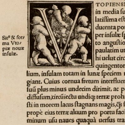 V historié d’Vtopiensium   (Th. More, Utopie, Bâle, 1518)