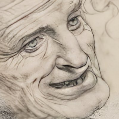 Vieille femme à mi-corps, dite la vieille Léda - Vinci