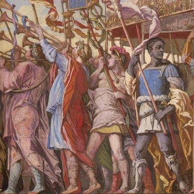 Planche 1 (Triumphus Caesaris) - Andreani > Mantegna