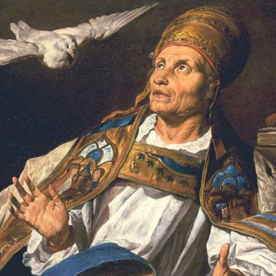Saint Grégoire recevant la visite de la colombe - Matthias Stom