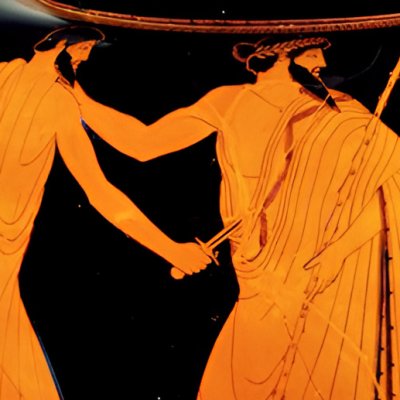 Stamnos avec Harmodios et Aristogiton tuant Hipparque - Peintre de Syriskos