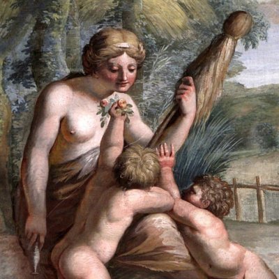 Adam & Eve avec leurs enfants Abel & Caïn (Loge de Raphaël) - atelier de Raphaël