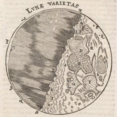 Lunae varietas / Surface irrégulière de la Lune (Disquisitiones mathematicae)