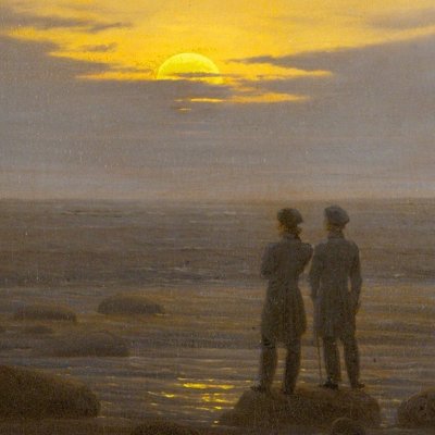 Lever de la Lune sur la mer - Caspar David Friedrich