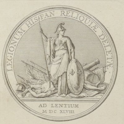 La bataille de Lens, 1648 (Médailles… Louis le Grand) - Leclerc ?