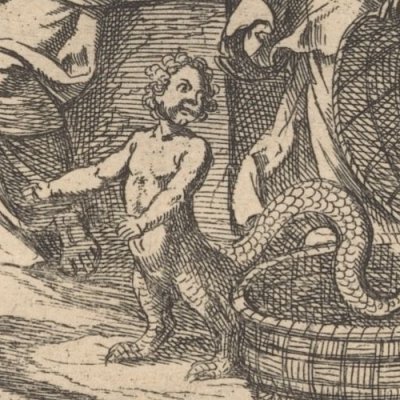 La découverte d’Erichthonios dans son panier - Tempesta