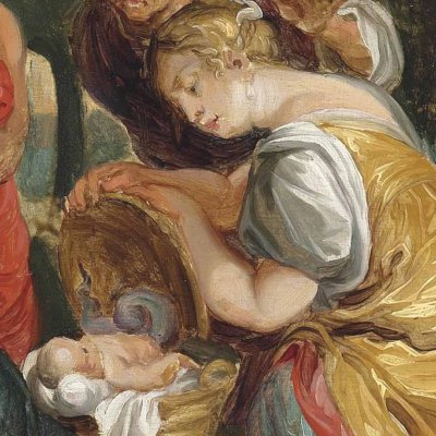 Découverte d’Erichtonios par les filles de Cecrops - Victor II Wolfvoet d'après Rubens