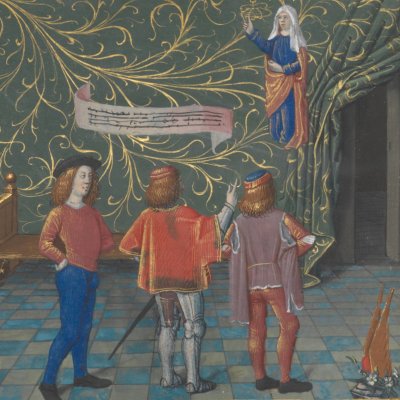 Salle d’amour, 10e tapisserie (Livre du Cœur d’Amour épris, fr24399)