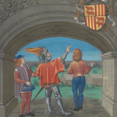 Armes de Gaston de Foix (Livre du Cœur d’Amour épris, fr24399)