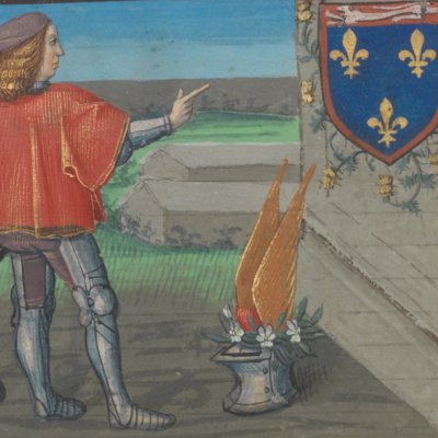 Armes de Charles d’Anjou (Livre du Cœur d’Amour épris, fr24399)