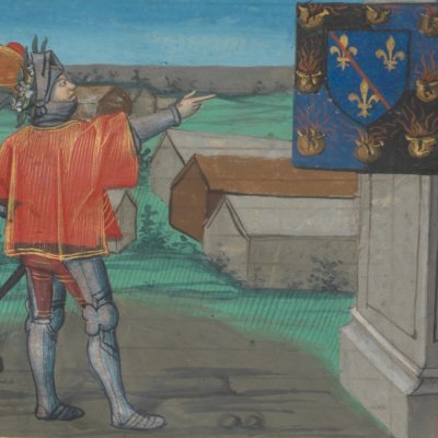 Armes de Charles duc de Bourbon (Livre du Cœur d’Amour épris, fr24399)