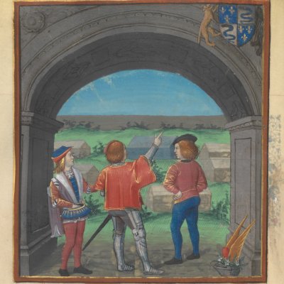 Armes de Charles V roi de France (Livre du Cœur d’Amour épris, fr24399)