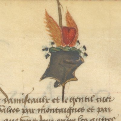 « le franc damiseaulx et le gentil cuer » (Livre du Cœur d’Amour épris, fr24399)