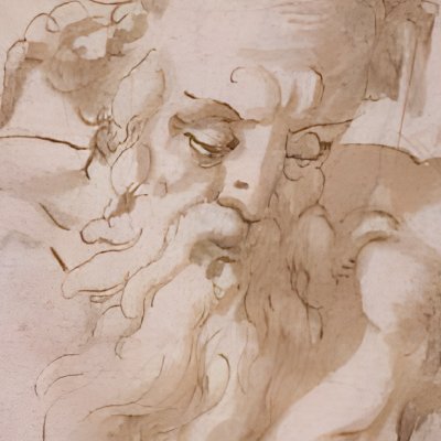 Etude de dieu Fleuve, projet d’allégorie pour le fleuve Arno - Salviati