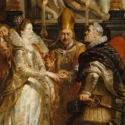 Les épousailles de la Reine (Cycle de Marie de Médicis) - Rubens