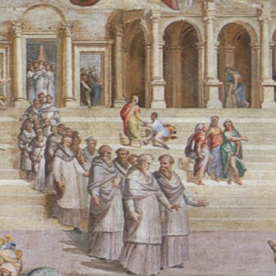 Pope Gregory XI moves the papacy from Avignon to Rome - Vasari