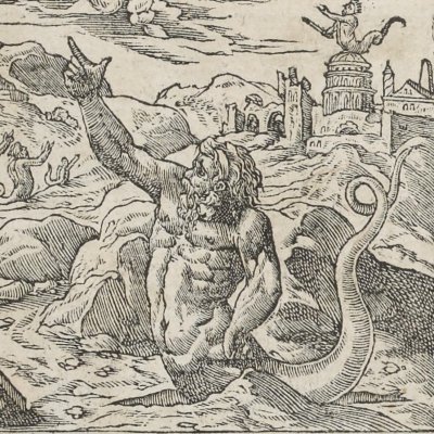 Sapientia humana, stultitia est apud Deum. Protée (Emblèmes d’Alciat, 1551, p.11)