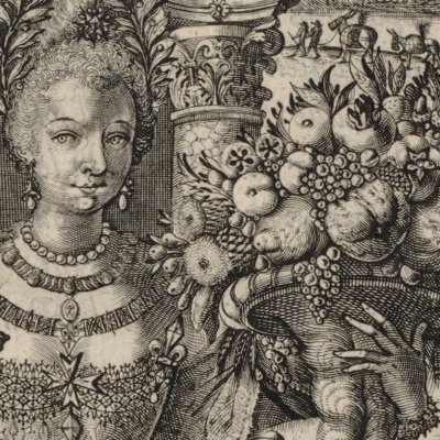 Marie de Médicis tenant une épée et une corne d’abondance