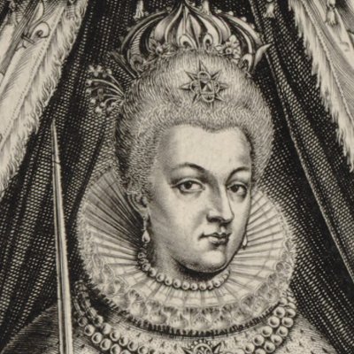 Marie de Médicis trônant sous le dais royal - Th. de Leu d’après I. Fournier