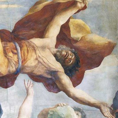 Jupiter foudroyant les Géants révoltés - Giovanni Francesco Romanelli