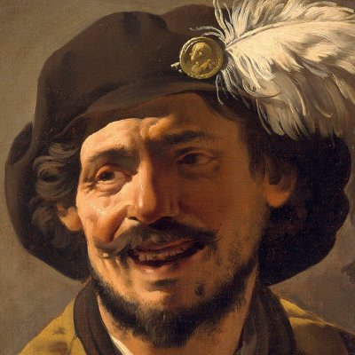 Bandit riant avec une viole de basse et un verre de vin - Terbrugghen