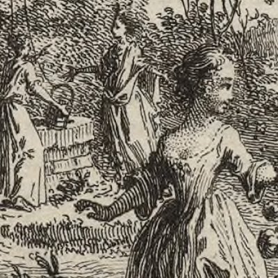 Les Fées, vignette (Histoires ou contes du temps passé, La Haye, 1742) - Fokke d'après de Sève