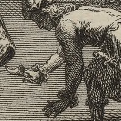 Cendrillon, vignette (Histoires ou contes du temps passé, La Haye, 1742) - Fokke d'après de Sève