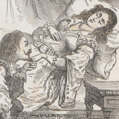 La belle au bois dormant. L'éveil de la princesse (Contes de fées, Hachette, 1871) - Forest