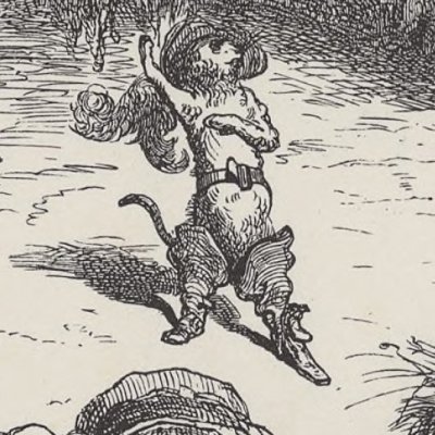 Le chat botté : les paysans (Contes de Perrault, Hetzel, 1867) - Doré