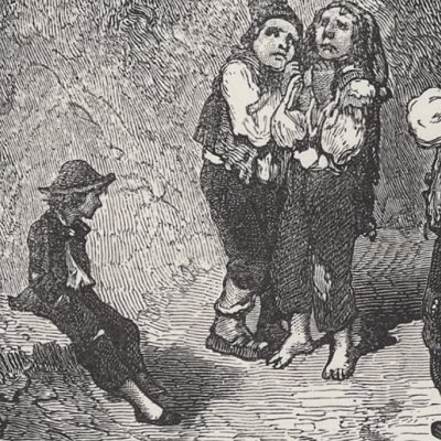 Le petit poucet : perdus dans la forêt (Contes de Perrault, Hetzel, 1867) - Doré